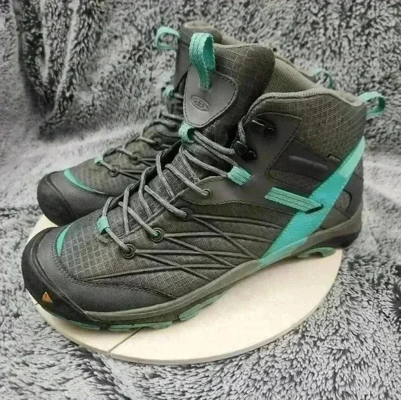 KEEN Magnet Pool Green MARSHALL MID WP Short Lace up BOOTS Womens US 10.5 - Picture 4 of 9